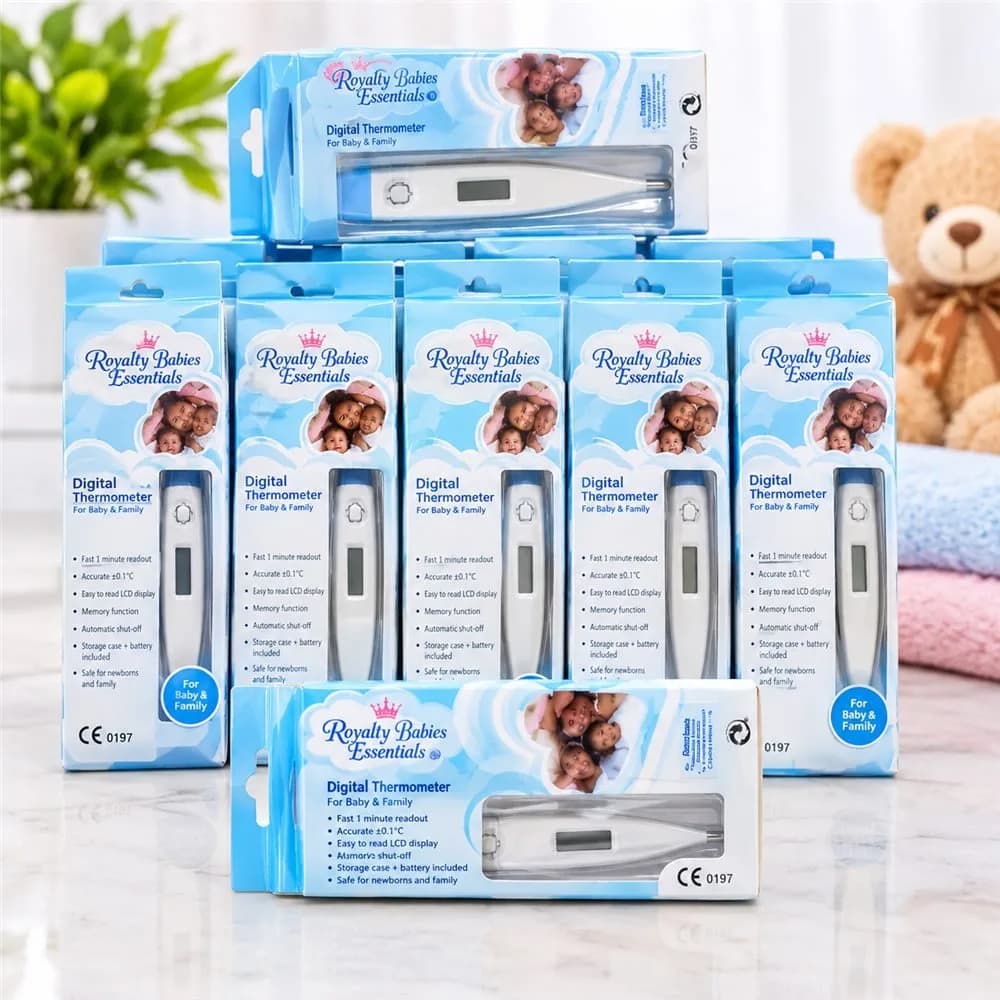 Royalty Babies Digital Thermometer: Fast 1-Minute Readout for Baby & Family