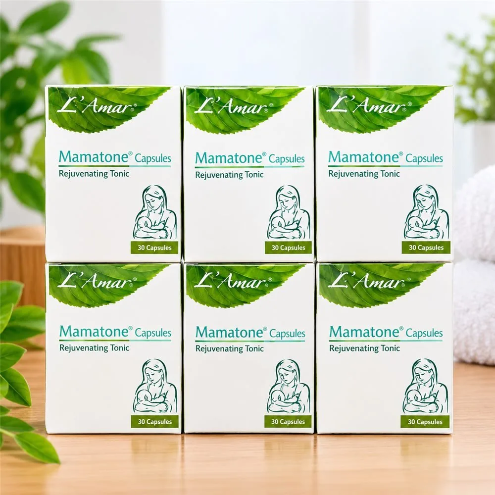 L’Amar Mamatone Capsules: Herbal Lactation & Postpartum Support (30 Capsules)